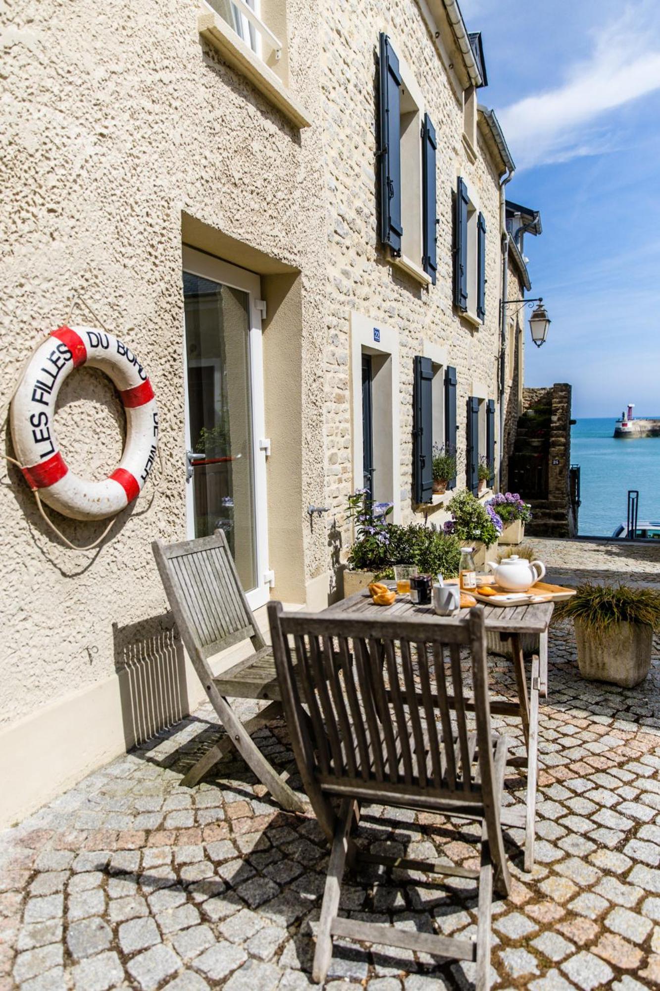 Mer Nature, Appartement Spacieux By Les Filles Du Bord De Mer, Petite Terrasse Vue Mer Port-en-Bessin-Huppain Exterior photo
