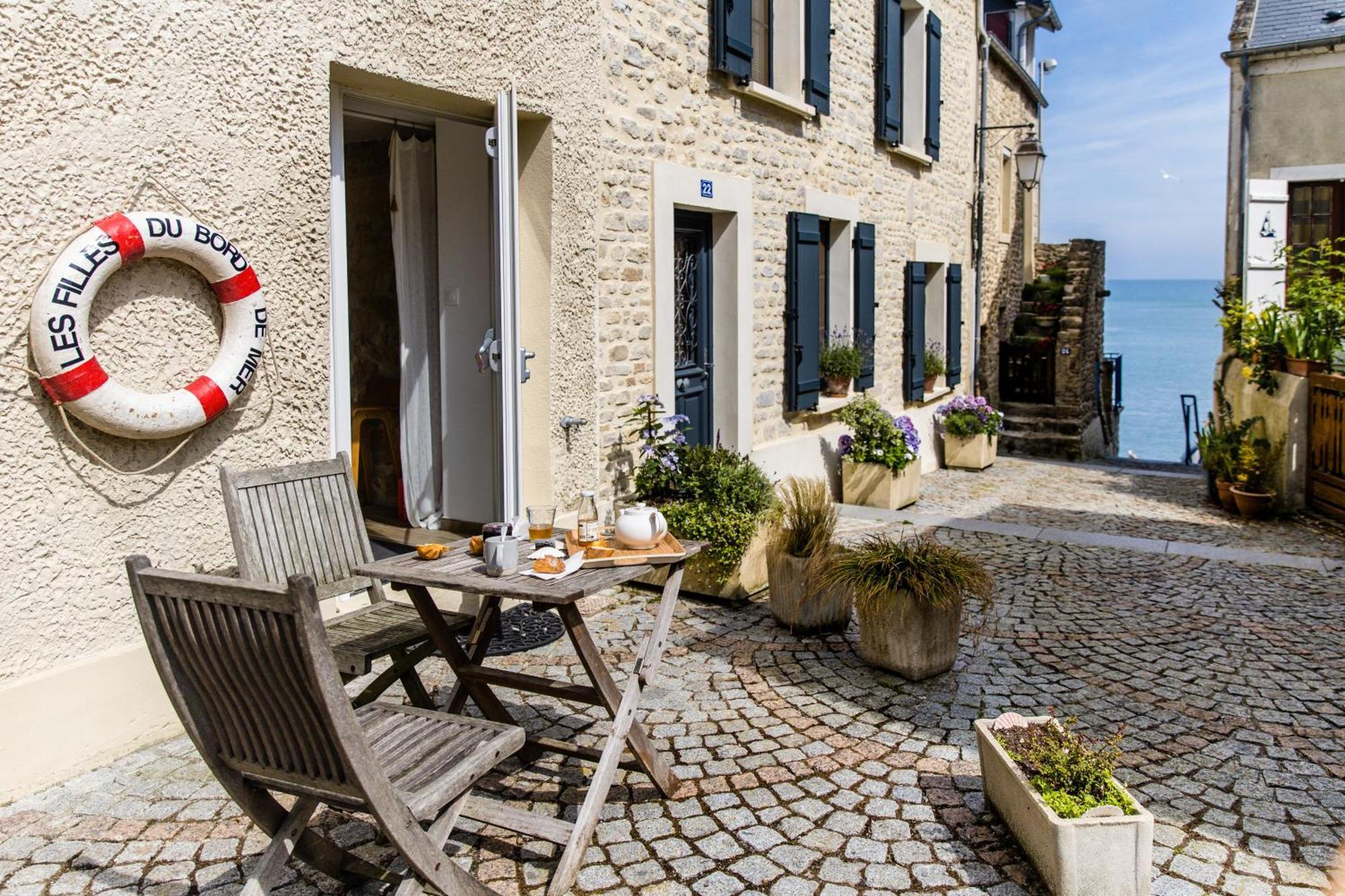 Mer Nature, Appartement Spacieux By Les Filles Du Bord De Mer, Petite Terrasse Vue Mer Port-en-Bessin-Huppain Exterior photo