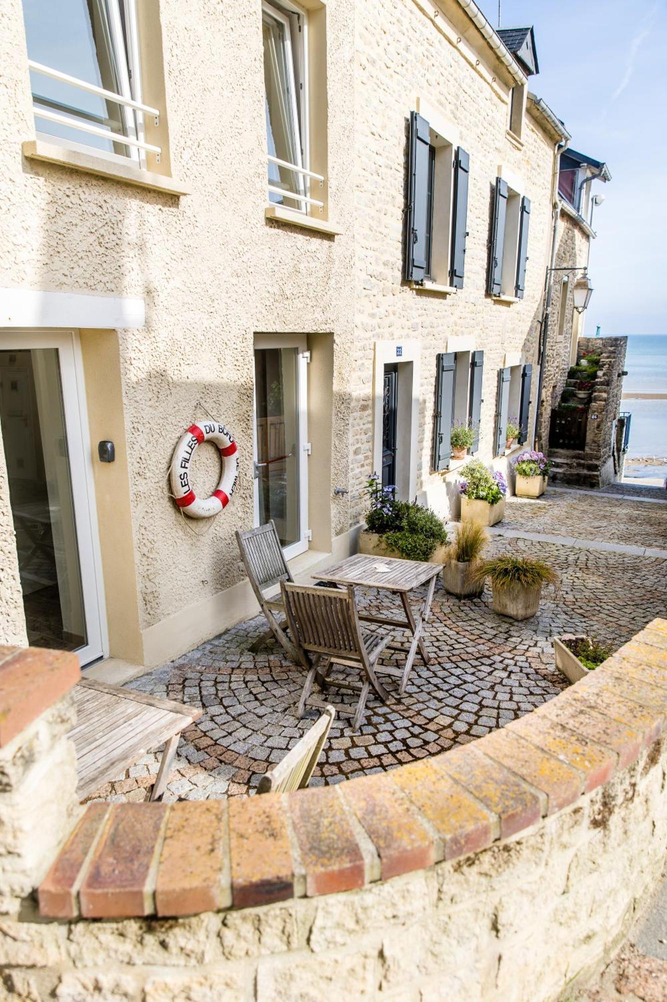 Mer Nature, Appartement Spacieux By Les Filles Du Bord De Mer, Petite Terrasse Vue Mer Port-en-Bessin-Huppain Exterior photo